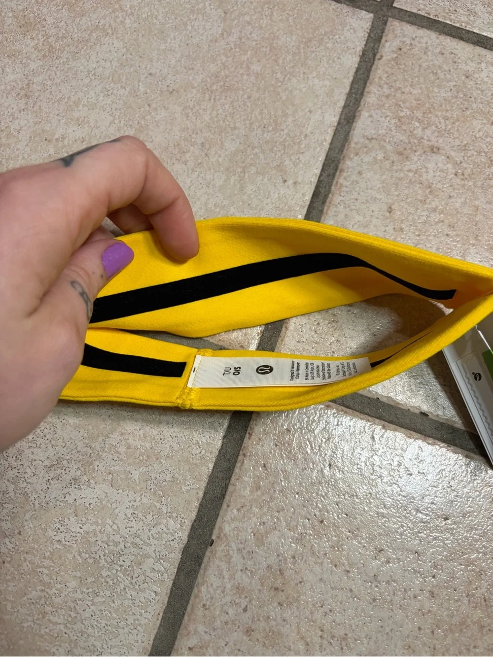 NWT Lululemon Fly Away Tamer Headband (Maize Yellow) O/S